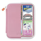 YOTO Card Case in Think Pink - Kids Accessory, Soft Portable Folder with Zipper & 64 Pockets for Player & Mini Audiobook Cards, Binder Sleeve Holder
