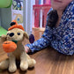Plushland Halloween Pawpals 8 inches Puppy Dog Plush Stuffed Toy Comes with Hat and Halloween Jack O Lantern - Pumpkin for Kids on This Holiday