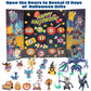 Pokemon Halloween Countdown Gift Set for Kids, 16 Piece Playset - Includes 11 Toy Character Figures & 5 Accessories - Pikachu, Eevee, Meowth & More