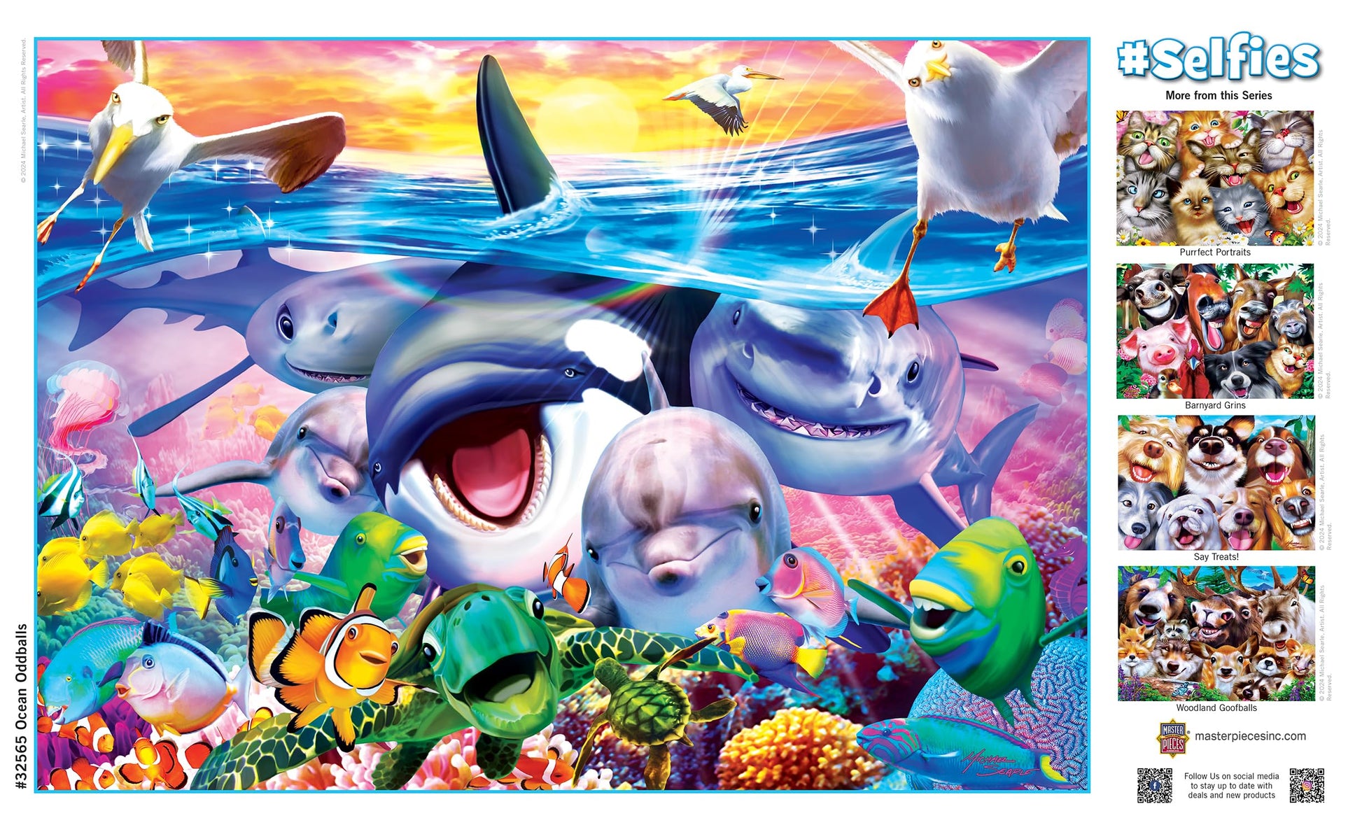 MasterPieces 500 Piece Jigsaw Puzzle for Adults, Family, Or Kids - Ocean Oddballs - 15"x21"