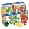 Learning Resources One to Ten Counting Cans - 65 Pieces, Ages 3+, Toddler Activities, Preschool Pretend Play, Supermarket Food Toys