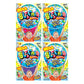 JA-RU Bloonie Inflatable Mega Ball (4 Packs) Soft Clear Confetti Filled Bubble for Kids & Adults. Summer Pool, Beach, Yard Toys. Party Favor, Birthday