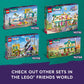 LEGO Friends Downtown Flower and Design Stores 41732 Building Set - Buildable Toy with Apartment, Shops, House, and Classic Characters, Model to