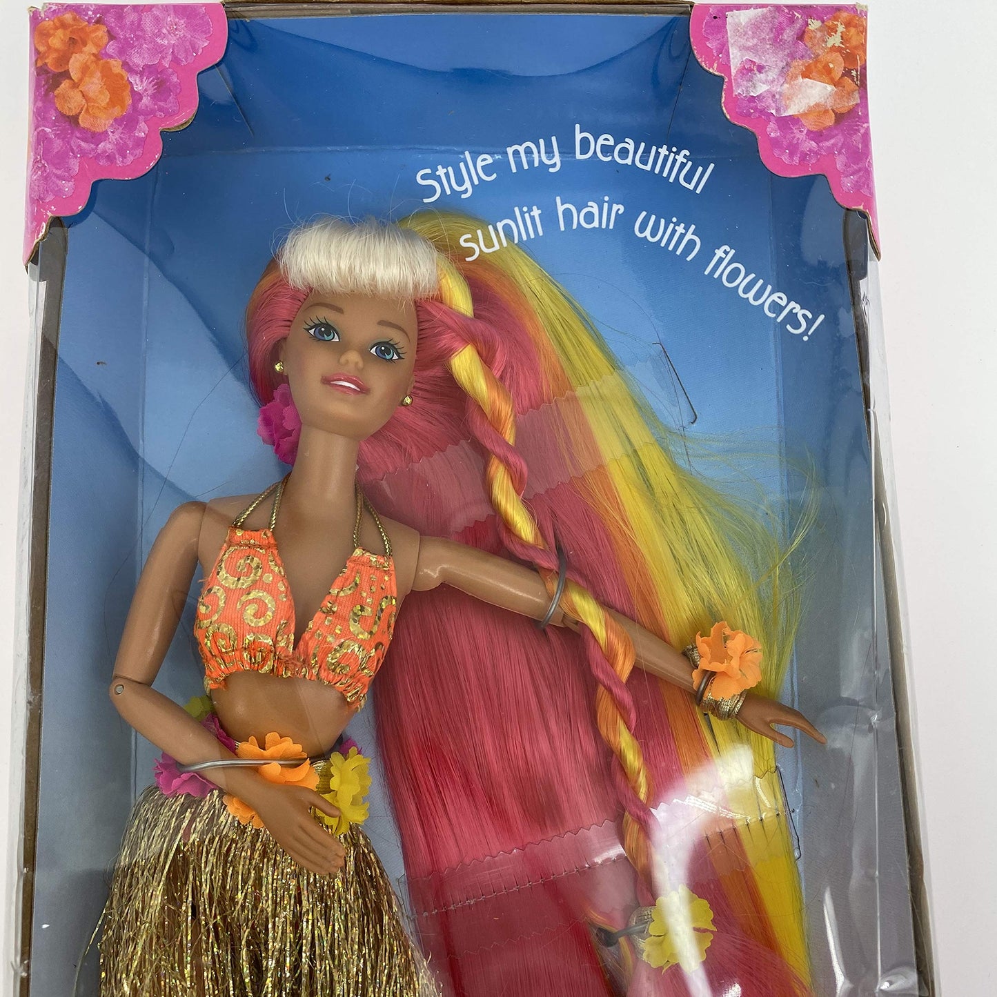 Barbie Pink & Gold Hula Hair