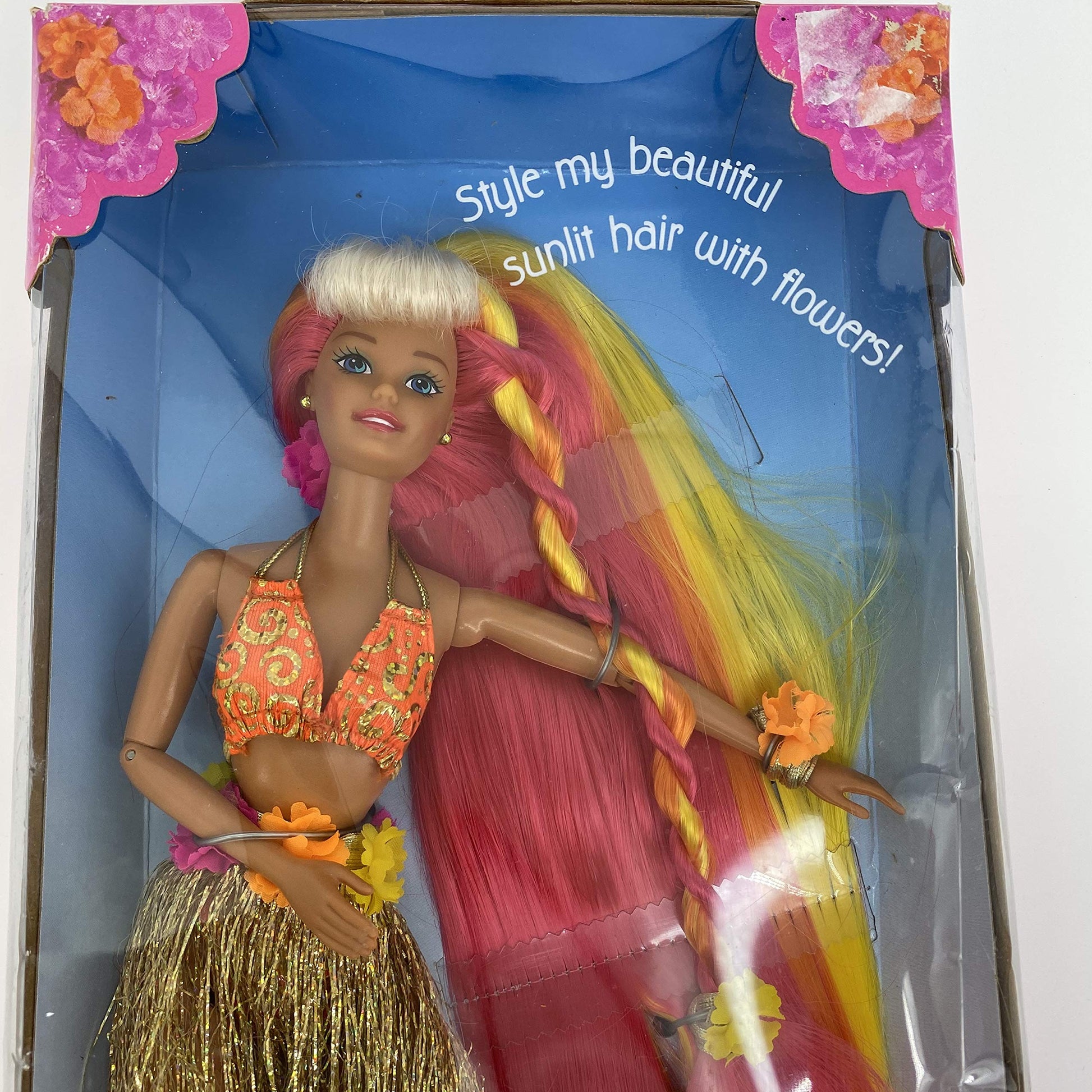 Barbie Pink & Gold Hula Hair