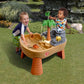 Step2 Dino Dig Sand and WaterTable, Kids Activity Sensory Playset, Summer Outdoor Toys, 7 Piece Water Toy Accessories, For Toddlers 2-5 Years Old