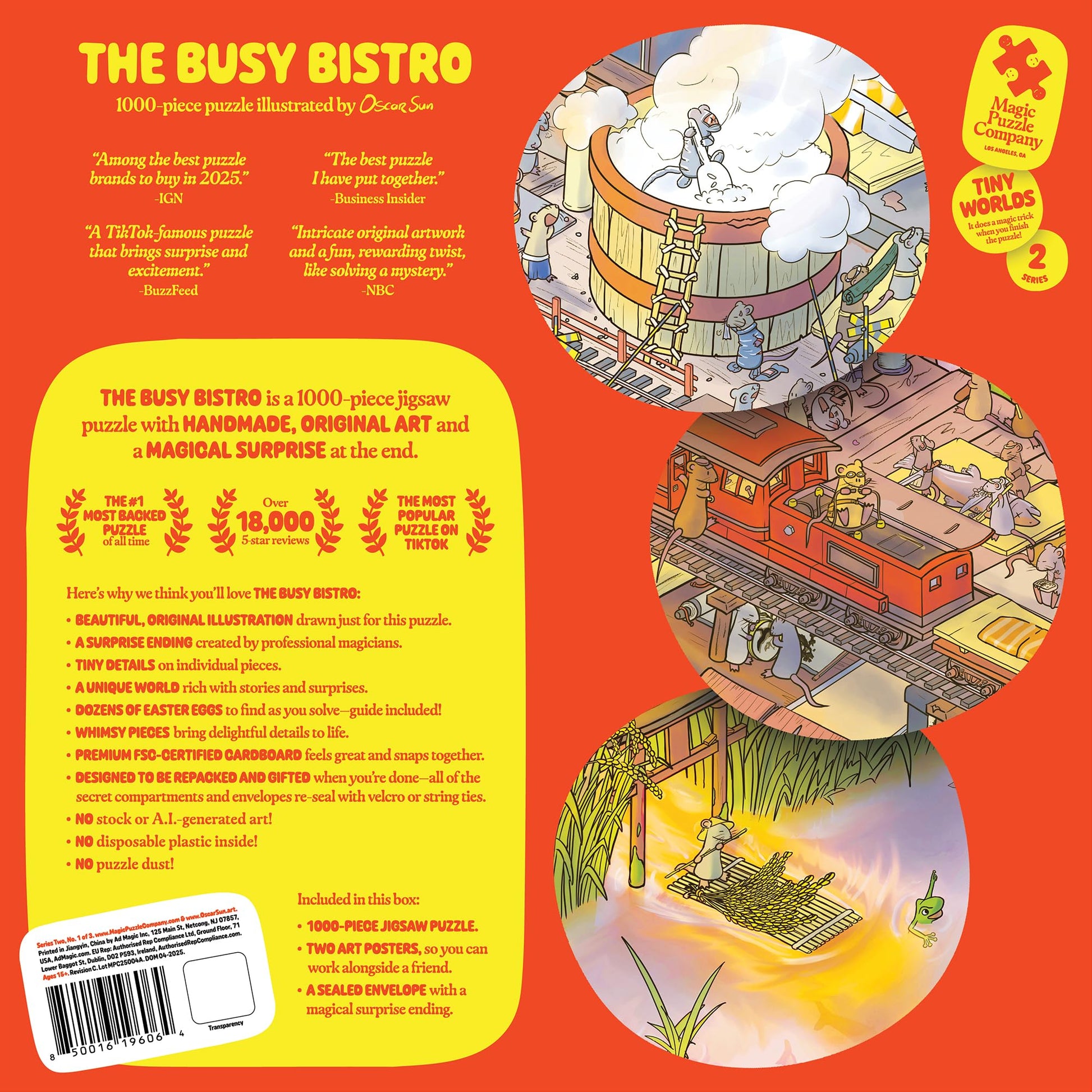 The Busy Bistro • 1000-Piece Puzzle by The Magic Puzzle Company • Series 2