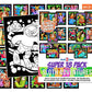 Stuff2Color Super Pack of 18 Fuzzy Velvet Coloring Posters (Sloth Adventures) - Arts & Crafts for Girls and Boys - Great for After School, Travel