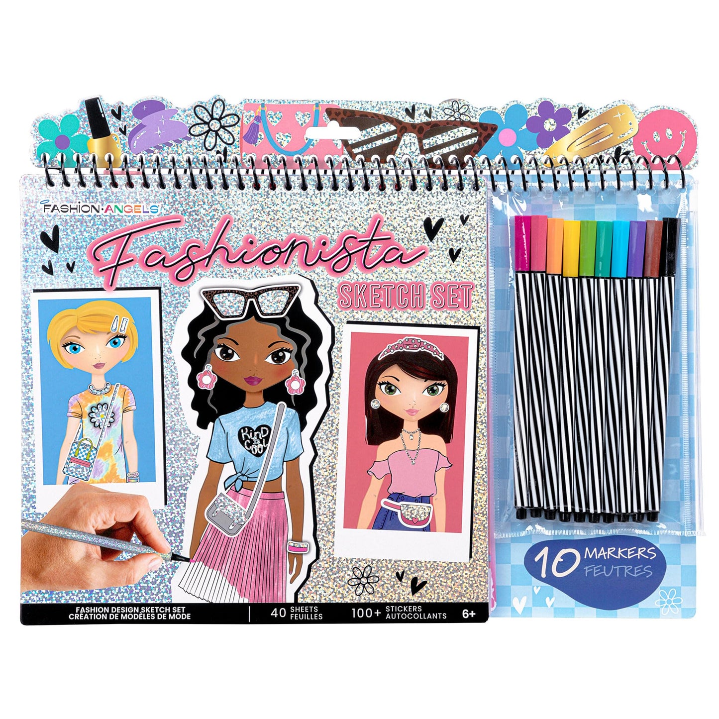 Fashion Angels Fashionista Design Sketch Book Set