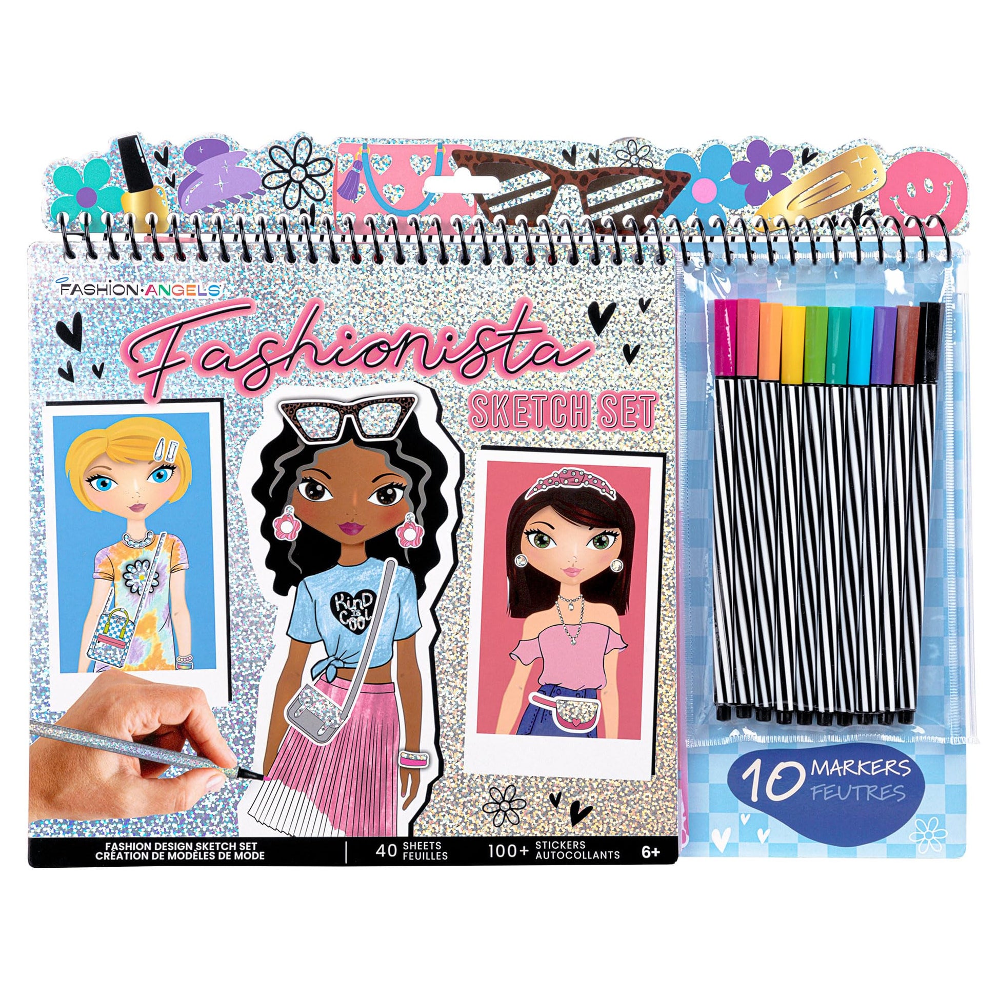 Fashion Angels Fashionista Design Sketch Book Set