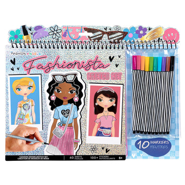 Fashion Angels Fashionista Design Sketch Book Set