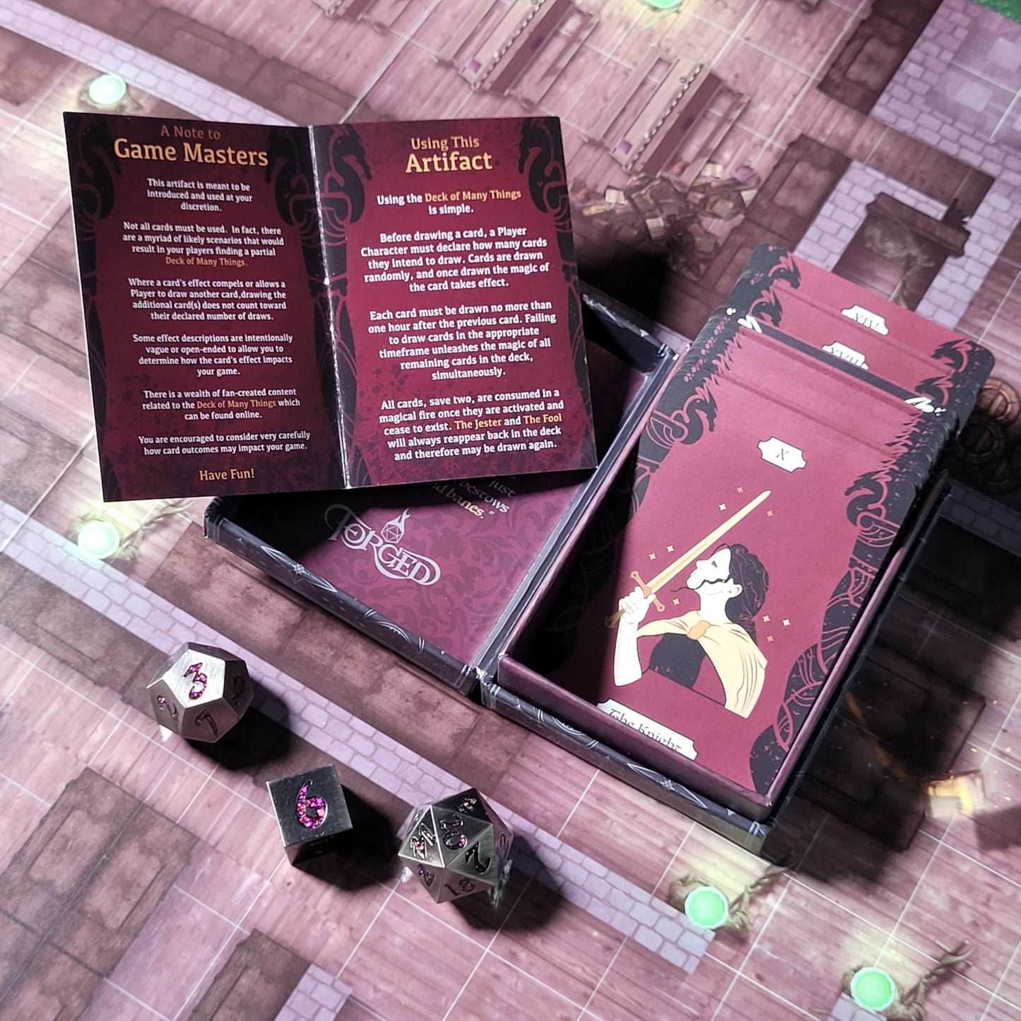 Forged Dice Co. Deck of Many Things - Premium RPG Playing Cards with Unique Art Illustrations - Compatible with Dungeons and Dragons Board Game, D&D