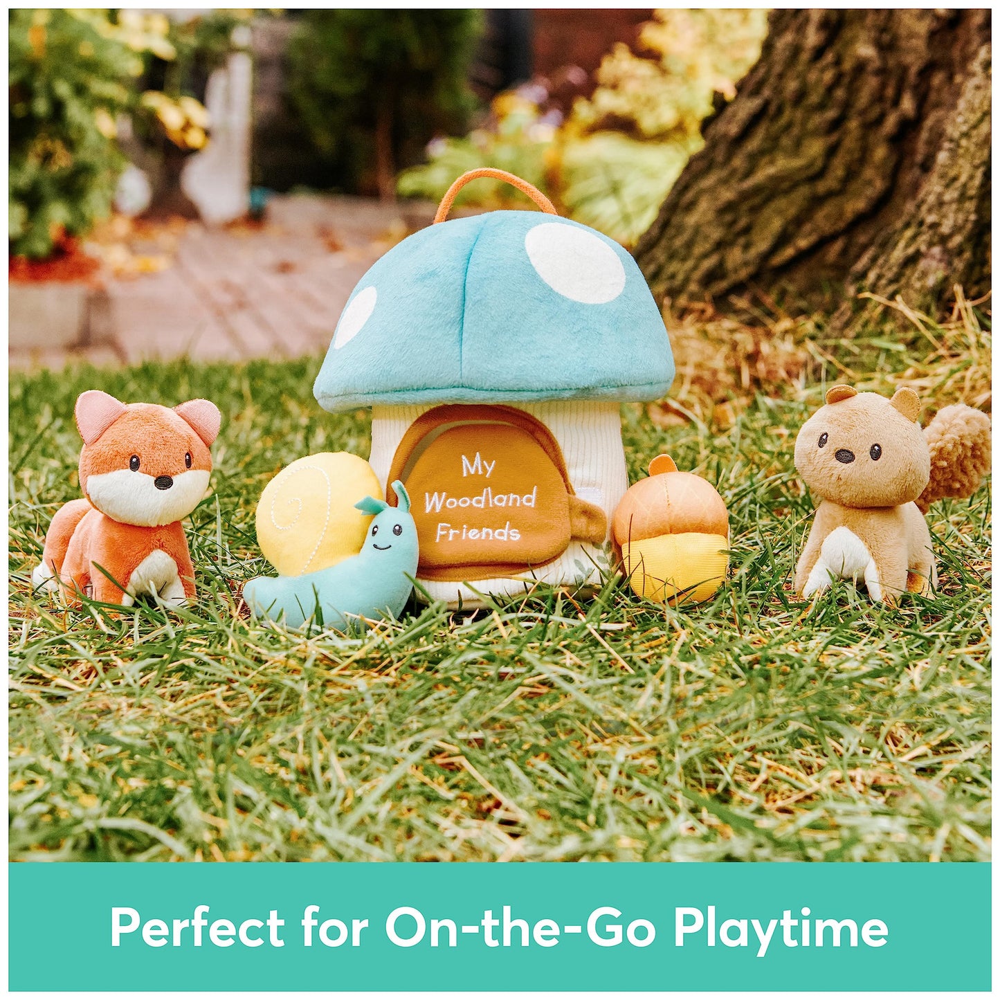 GUND My Woodland Friends 5-Piece Sensory Plush Toy Playset for Babies