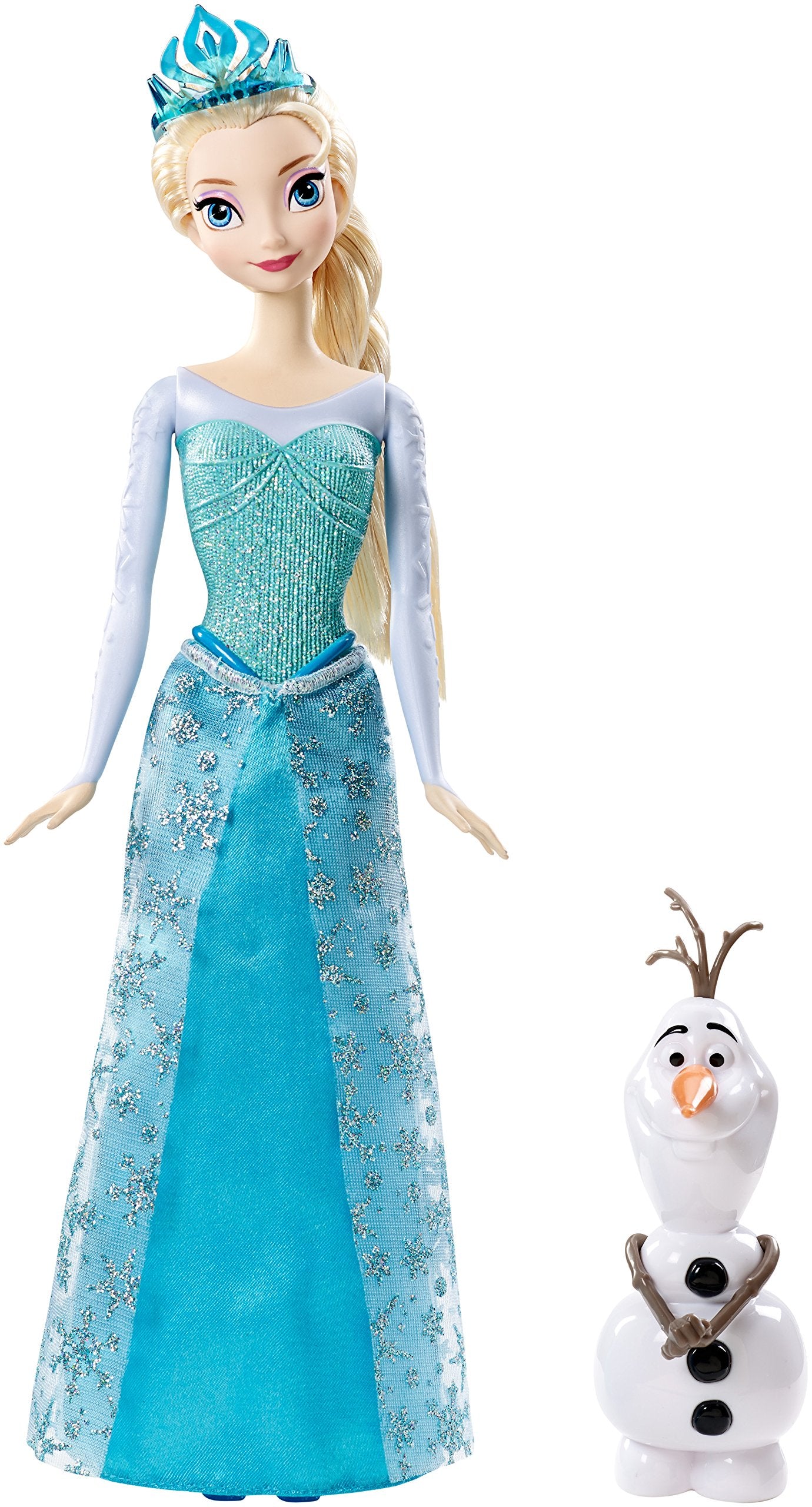 Disney Frozen Sparkle Princess Elsa and Olaf Doll Gift Set