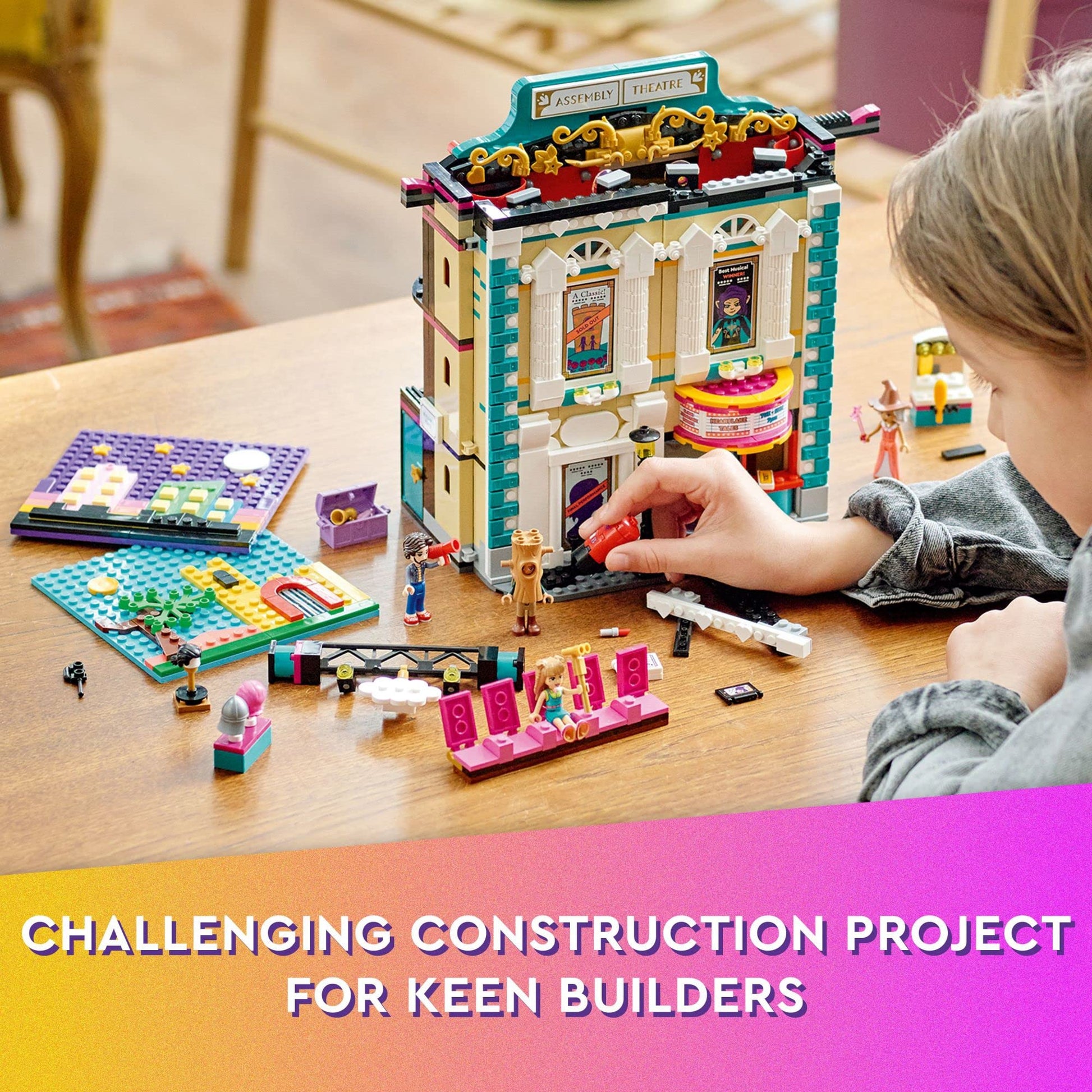 LEGO Friends Andrea's Theater School Playset, 41714 Creative Pretend Play Theater Toy, Gift Idea for Kids Girls Boys 8+ Years Old, Theater with