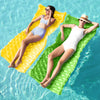 SLOOSH Inflatable Pool Floats Raft,Floating Lounge for Adults,64x32 inch Swimming Mat Pool Mattress with Headrest,2 Pieces Float Air Mat for Summer
