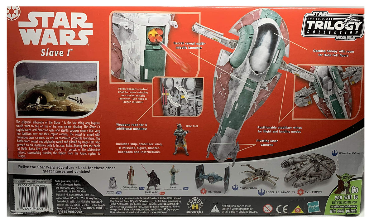 Slave 1 with Boba Fett Figure - Star Wars OTC Vehicle Collection