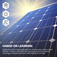 Discovery™ STEM 12-in-1 Solar Robot Creation 197-Piece Kit with Working Solar Powered Motorized Engine and Gears, Construction Engineering Set