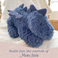 MON AMI Starblaze Dragon 12-Inch Stuffed Animal, Soft Dragon Plush Boys