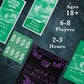 Murder Mystery Party- Murder at Mardi Gras Dinner Party Game for 8 Players, Interactive Mystery Game Kit for Adults, Role Play Party Game Ages 18+