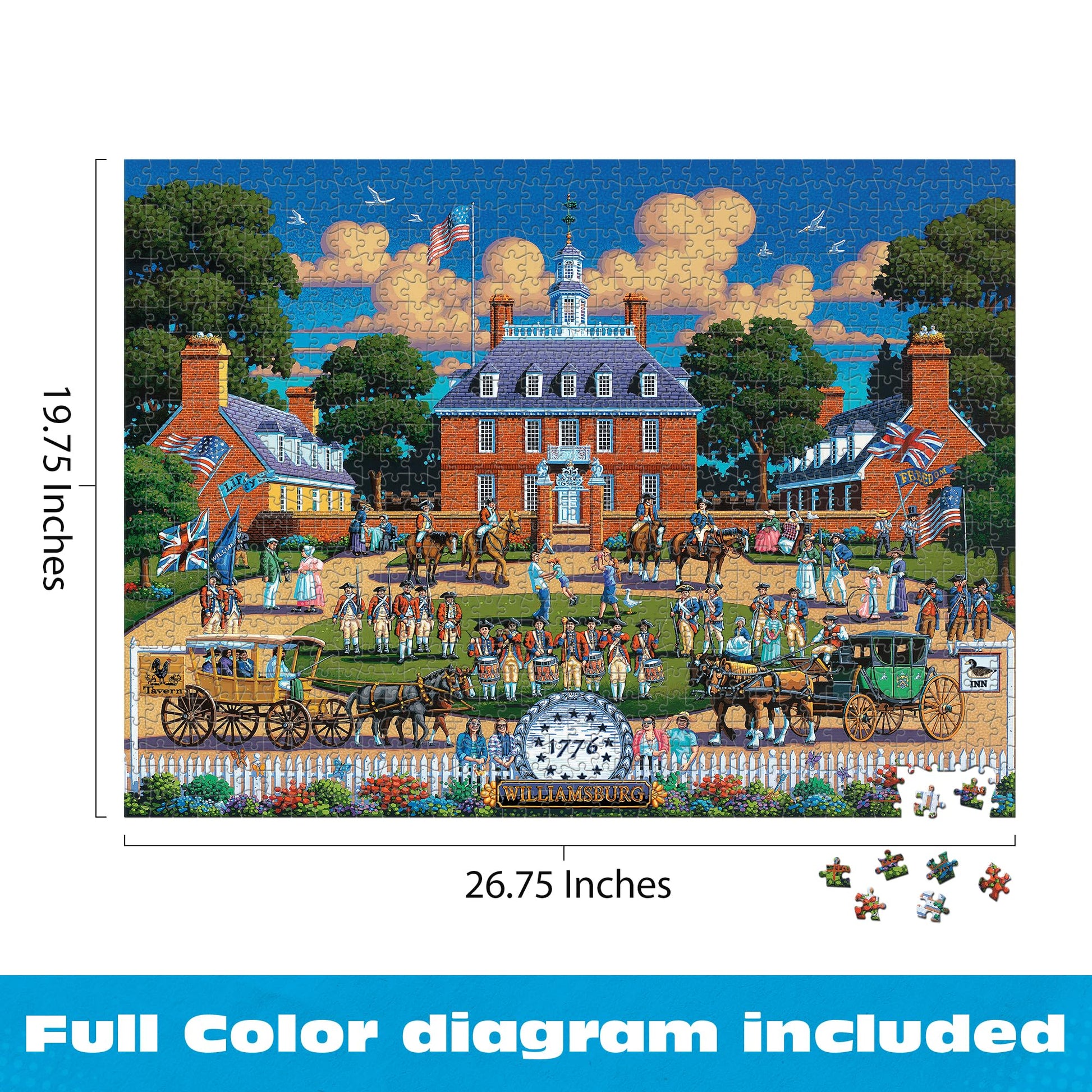 Buffalo Games - Eric Dowdle Colonial - 1000 Piece Jigsaw Puzzle for Adults