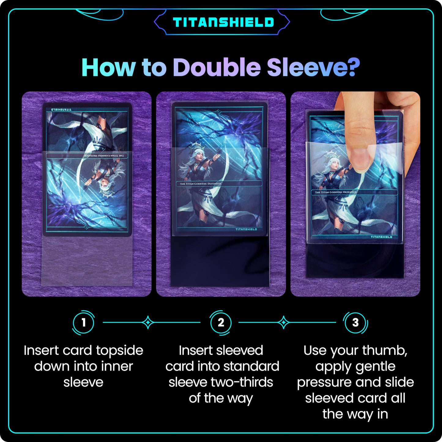 TitanShield | Clear & Transparent Inner Sleeves | 1000 ct| Perfect Fits Card Sleeves | Compatible with Pokémon TCG Trading Cards, MTG Magic The