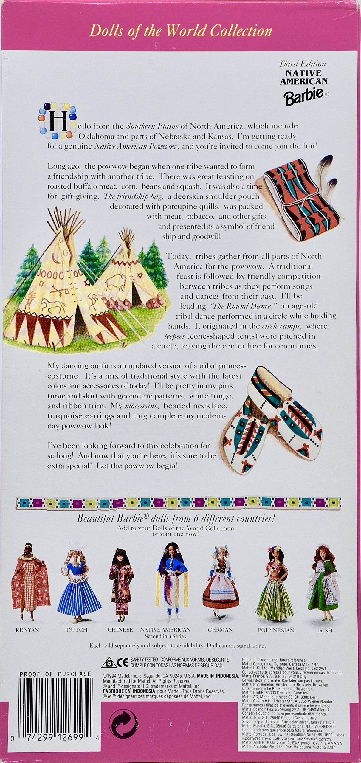 Barbie Native American Third Edition - Dolls of The World Collection