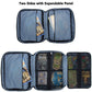 KISLANE Board Game Carrying Case with 18 Pockets for Board Games, Pieces, Tokens, Cards and More, Expandable Board Game Storage Solution for Travel