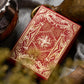 Prestige Radiance Playing Cards, Poker Size, Premium Black Deck, Magic The Gathering Theme (Red)
