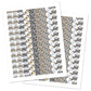 Cowboy Baby Shower Kiss Mini Candy Stickers - 0.75 Inch - Set of 216