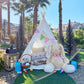 wilwolfer Kids Teepee Tent for Girls or Boys, Foldable Play Tent for Toddler Suit for Indoor and Outdoor Play, Protable Kids Playhouse Children