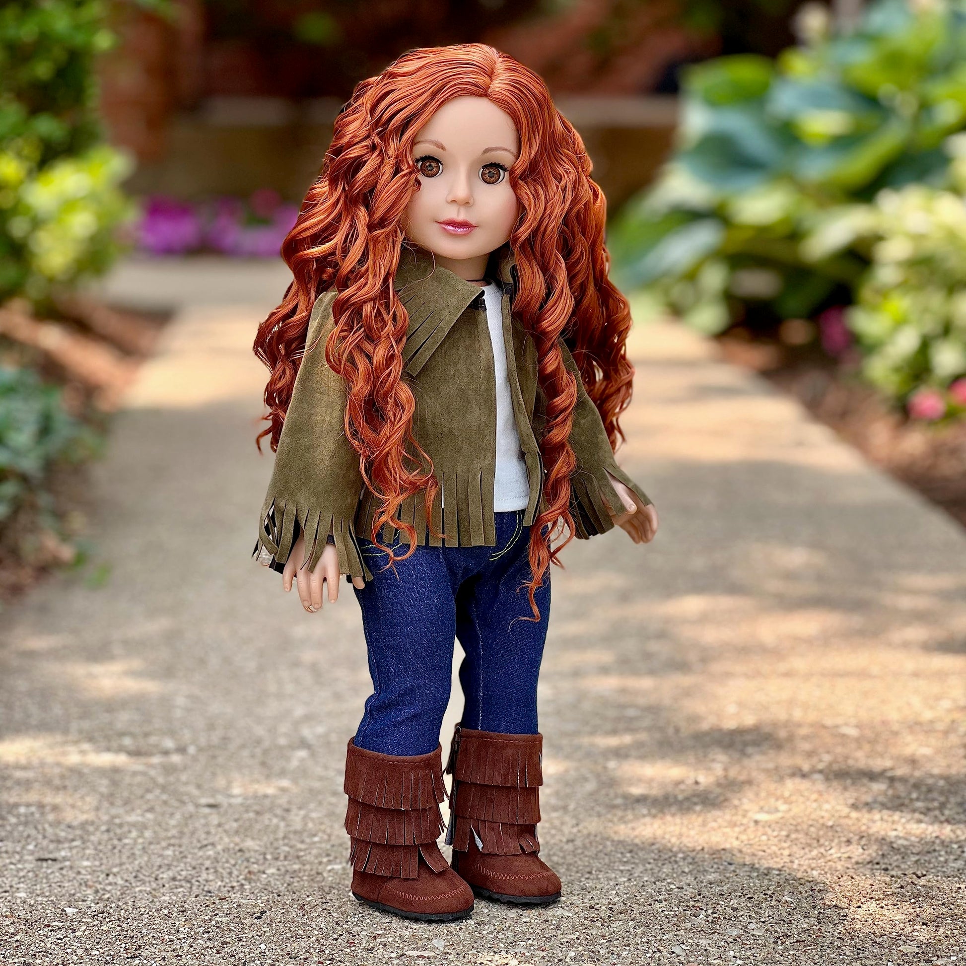 Siege Jacket - 4 Piece Outfit - Jacket, Tank Top, Jeans and Boots - Clothes Fits 18 Inch Doll - (Doll Not Included)