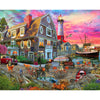 White Mountain 1000 Piece Jigsaw Puzzle Seaside Coastal, Harbor Inn