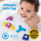 Blockaroo Magnetic Foam Building Blocks - 17-Piece Critter Set, Bath Toys for Toddlers, Preschool Toys, Bathtub Toys, Sensory Toys, Blocks