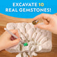 National Geographic Gemstone Dig Kit with 10 Real Gemstones for Kids