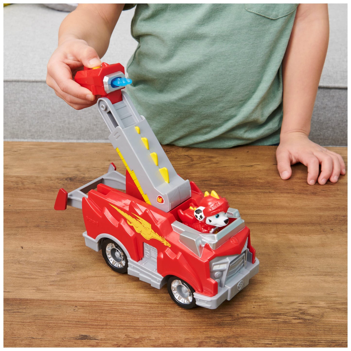 Paw Patrol, Rescue Knights Marshall Transforming Toy Car with Collectible Action Figure, Kids Toys for Ages 3 and up