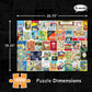 Re-Marks Vintage Atlas Puzzle, 1000-Piece Puzzle for All Ages, Fun Jigsaw Puzzle
