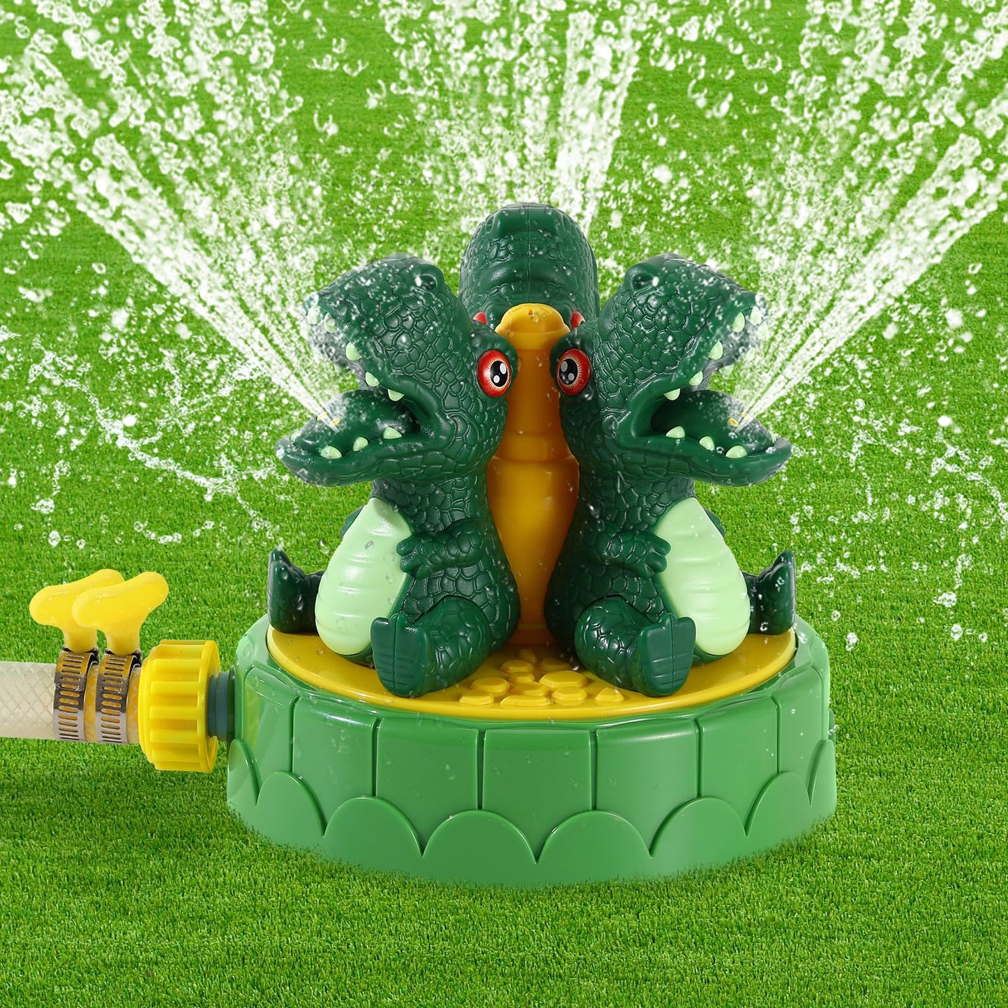 MoKo Dinosaur Water Sprinkler for Kids,Toddler Outdoor Water Toys for Lawn