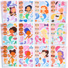 JOYIN 36 Pcs 9"x6" Mermaid Make a face Stickers for Kids, Make Your Own Mermaid Sticker Sheets, Party Favors Kids Crafts, Goodie Bags Stuffers