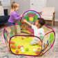Barney Pop Up Playground, Ball Pit with 25 Play Balls and Basketball Hoop, Toddlers 2+