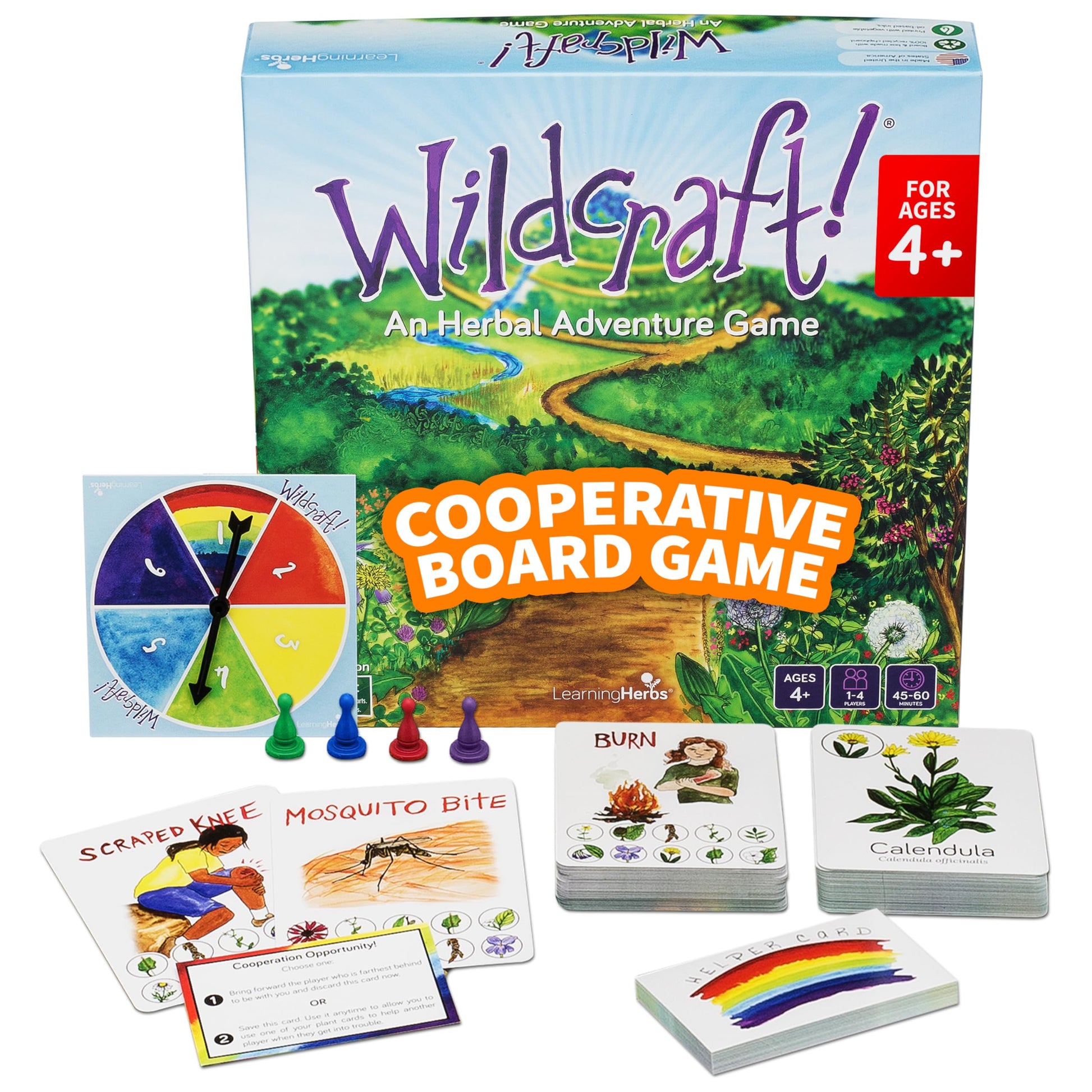 Wildcraft! Board Game - Cooperative Educational Board Game for Kids 4-6 & Families - Nature & Herb Learning Game - Family Board Games for Kids