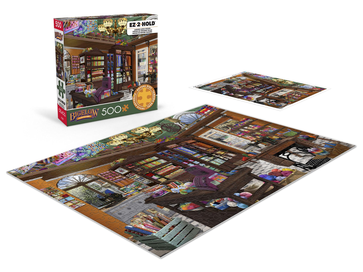Ceaco - Spools N Bolts - 500 Large Piece Jigsaw Puzzle for Adults