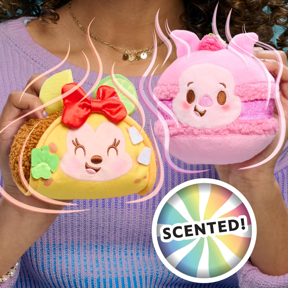Disney Munchlings Global Gourmet Series 2 Limited Collection, Scented Food-Themed Soft Toys, Mystery Blind Box - Includes 1 Plush