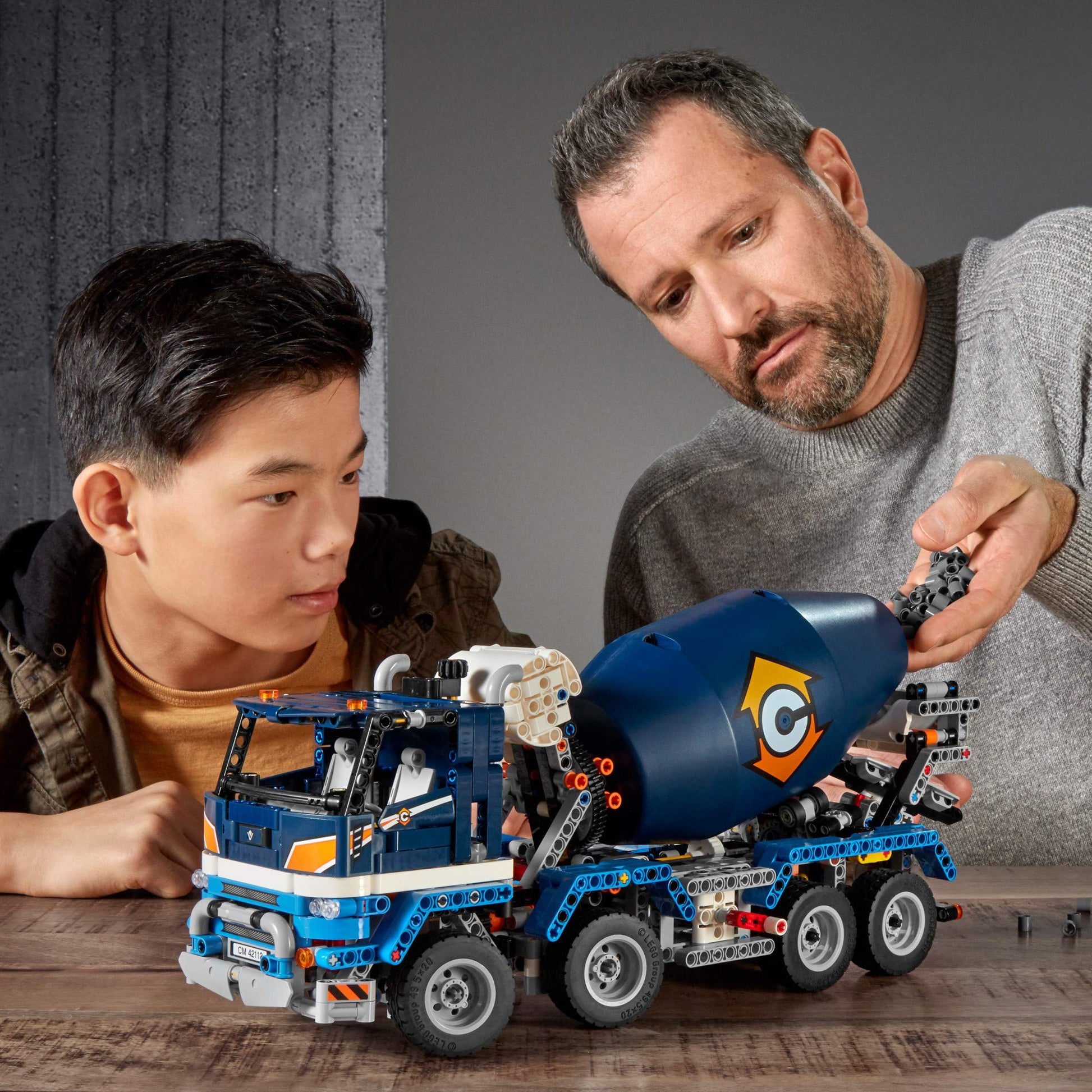 LEGO Technic Concrete Mixer Truck 42112 Building Kit, Kids Will Love Bringing The Construction Site to Life with This Cool Concrete Truck Toy Model