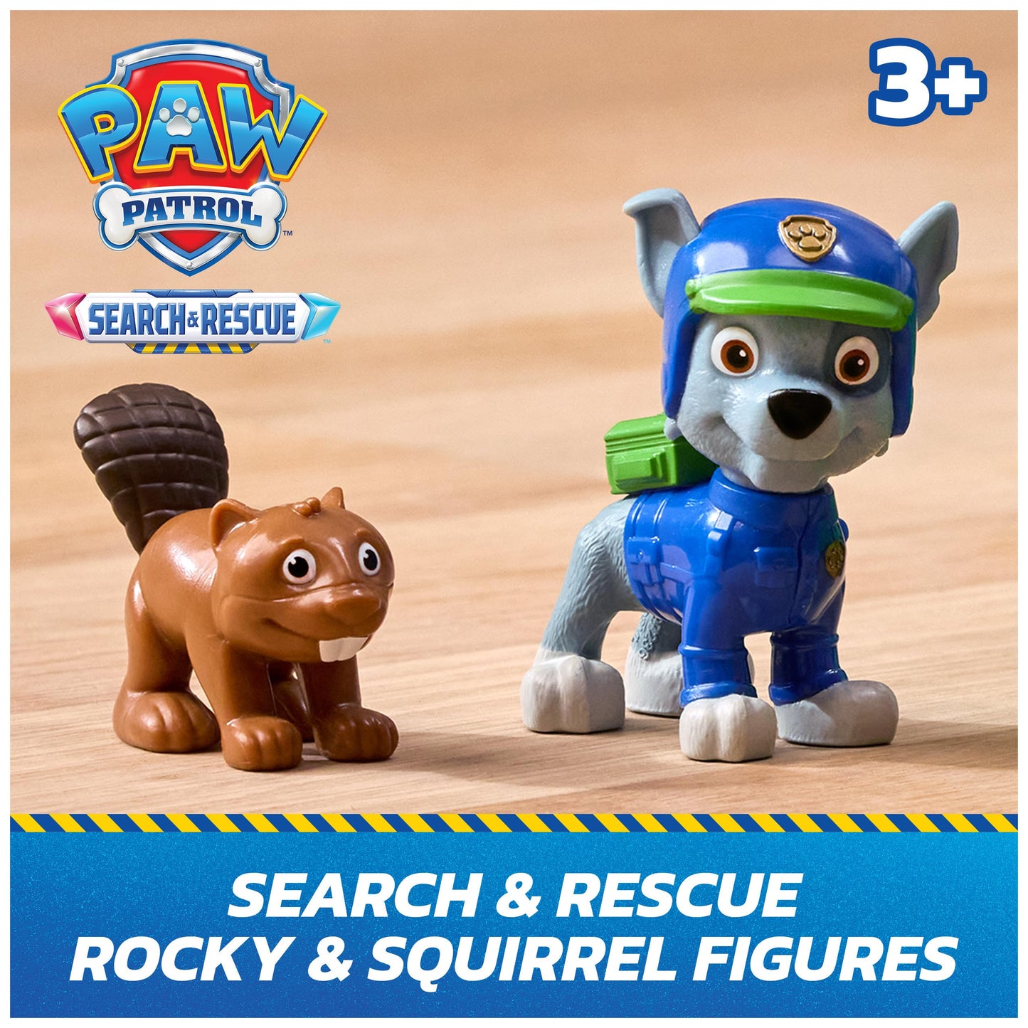 Paw Patrol Search & Rescue Rocky Recycler Toy Vehicle with 2 Figures