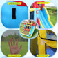 AKEYDIY Bounce House,Inflatable Water Slide Bounce Castle with Blower for Kids 3-10,Outdoor/Indoor Bouncy House Water Park for Backyard with 2 Splash