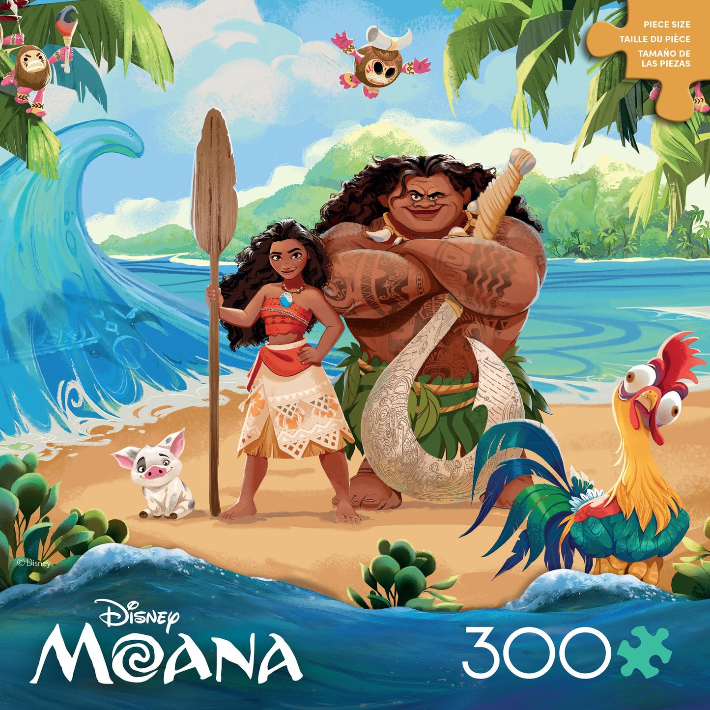 Ceaco - Disney Moana and Maui Scenic - 300 Piece Jigsaw Puzzle for Adults