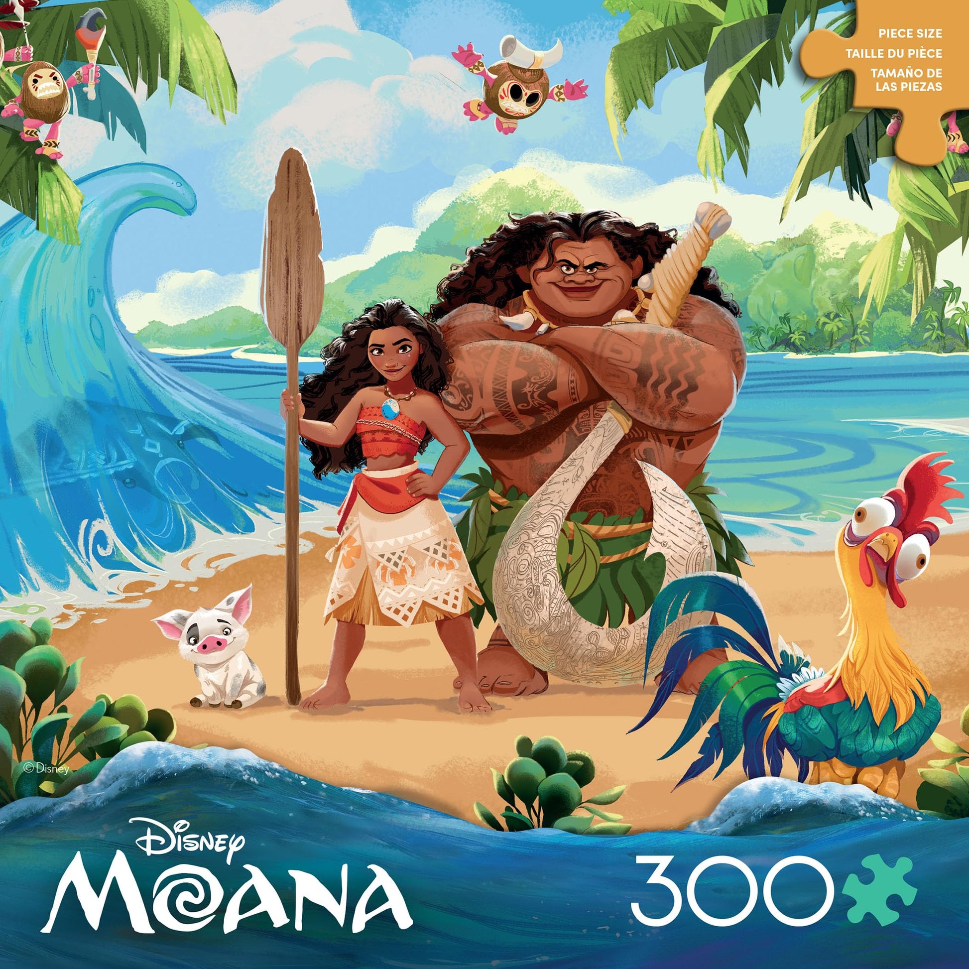 Ceaco - Disney Moana and Maui Scenic - 300 Piece Jigsaw Puzzle for Adults