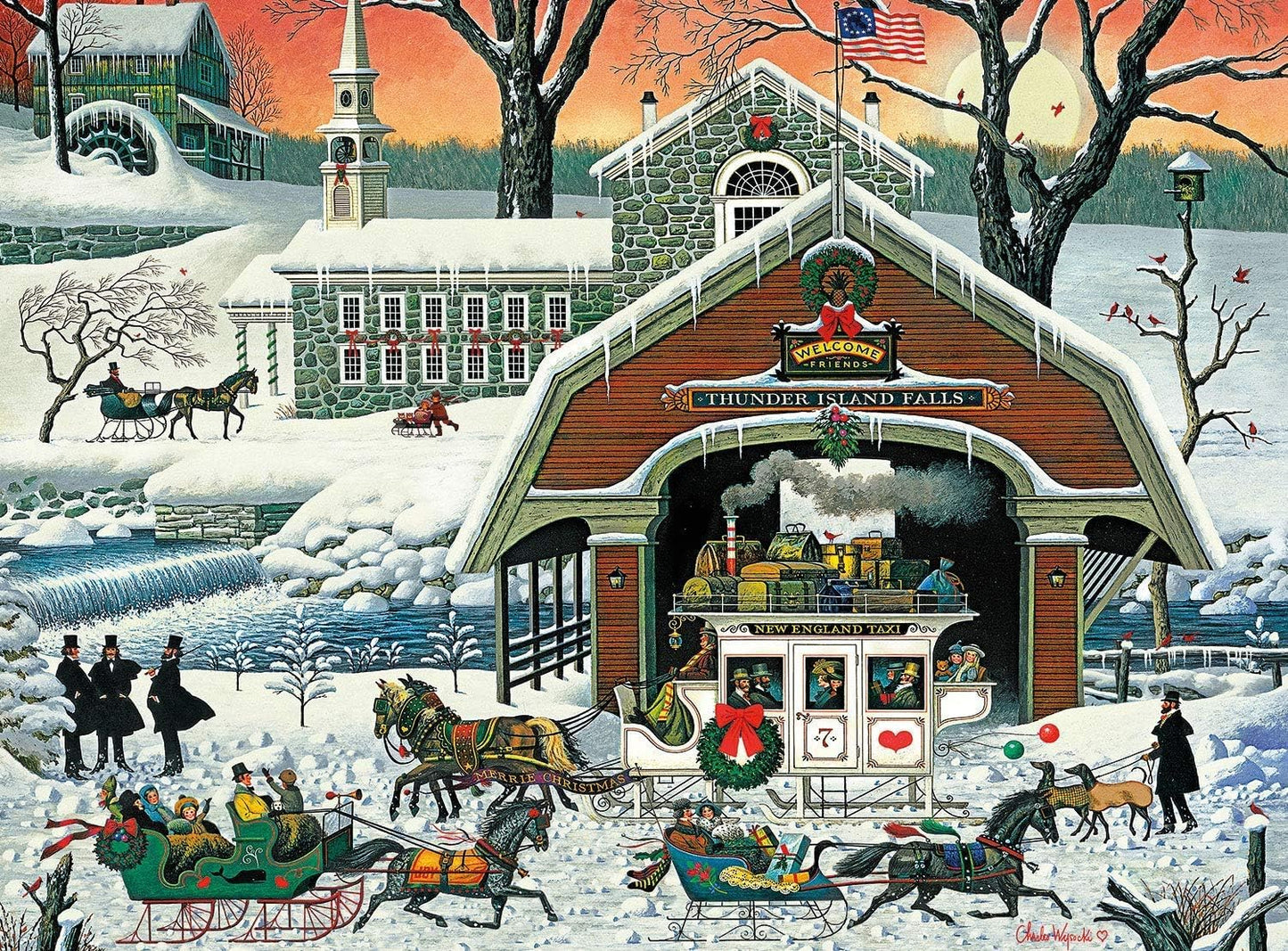 Buffalo Games - Charles Wysocki TWAS' the Twilight - 1000 Piece Puzzle