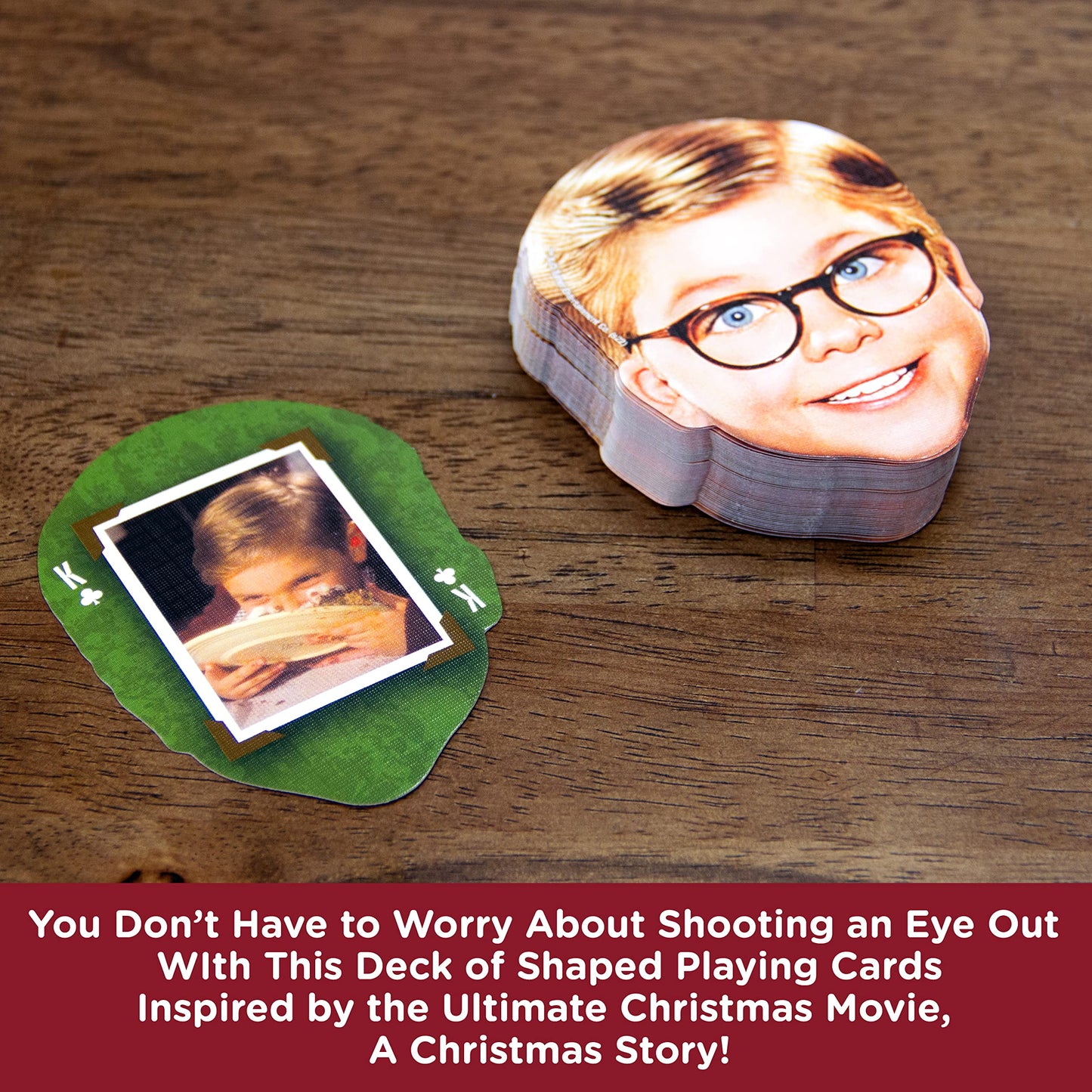 AQUARIUS A Christmas Story Playing Cards - Christmas Story Shaped Deck of Cards for Your Favorite Card Games - Officially Licensed Christmas Story